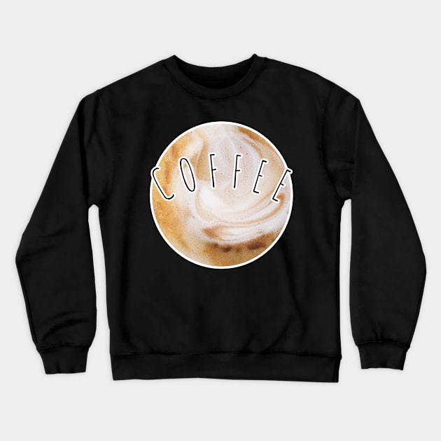 Cofffe Round Photo Art Crewneck Sweatshirt by SlieptsovaArt